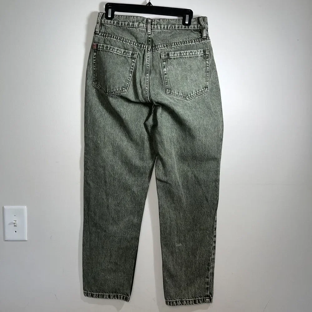 Urban Outfitters BDG Button Up Slim Straight Jeans Women's 30 Stone Washed Olive